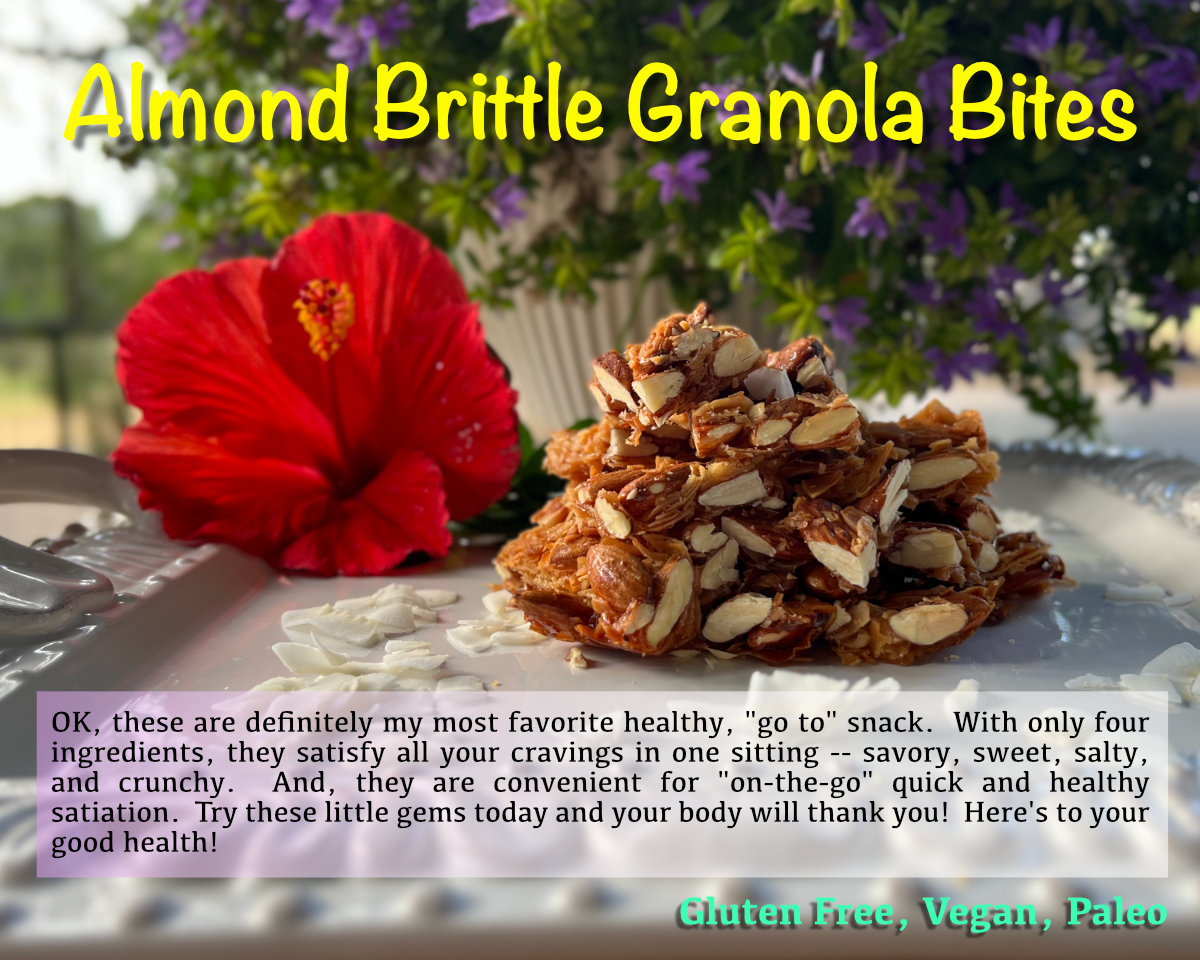 Almond Brittle Granola Bites