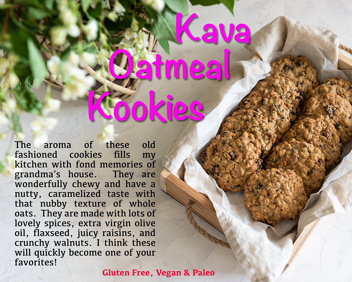 Kava Oatmeal Kookies